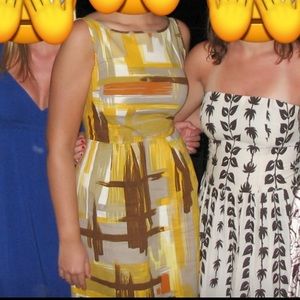 Tabitha for Anthropologie shift dress. Beautiful, warm autumn color blend.